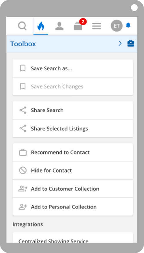toolbox on mobile