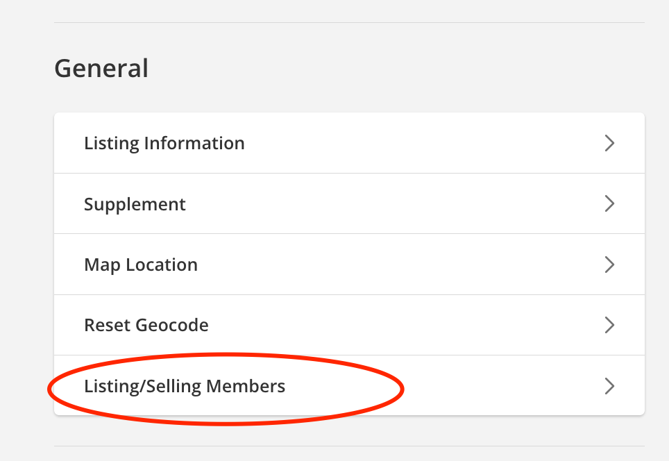 listing/selling members